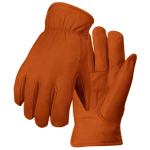 Heavy-Duty Sheep Grain Leather Driving <b>Gloves</b> Comfortable Abrasion-Resistant Industrial Safety Work Wear Reflective Logo - Product Image 5