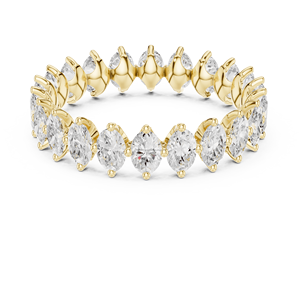 Lumiera jewels 10K Rose Gold Plated <b>Eternity</b> Band with CZ for Women - Product Image 3