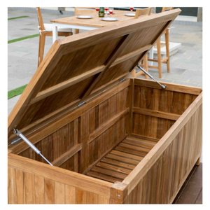 Banc de rangement de haute qualité en promotion, mobilier en teck pour pavillon, au style moderne, solide et élégant - Product Image 1