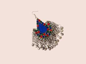 Special Afghan Women's Jewelry <b>Set</b> <b>Crystal</b> Rhinestone Trendy Dangling Ornaments Stainless Steel Craftsmanship for Party Islamic - Product Image 4