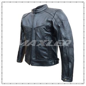 Chaqueta de Motociclista de Cuero para Hombre |   Ropa Deportiva Resistente al Viento con Certificación CE |   Chaqueta de Montar Duradera para Todas las Estaciones - Product Image 2