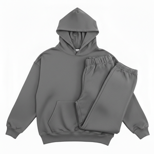 Ensemble de survêtement athlétique deux pièces pour homme avec logo personnalisé, sweat à capuche et pantalon de jogging de qualité supérieure, toutes saisons - Product Image 2