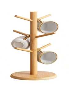 Portavasos de Pared con Marco de Metal Negro, Capacidad para Diez Tazas de Cerámica, Organizador de Cocina para Café y Té, Elegante, Moderno y en Tendencia - Product Image 5