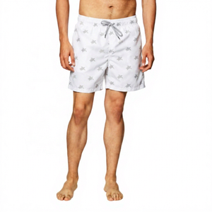 Men's Solid Blue <b>Swim</b> <b>Board</b> Shorts Elastic Waist Quick Dry Eco-Friendly Casual - Product Image 4
