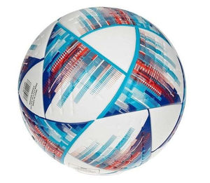 Balón de Fútbol de Entrenamiento BB07 con Logotipo Personalizado, Tamaño 3, PU Laminado, Blanco, Rojo, Azul, para Partidos - Product Image 1