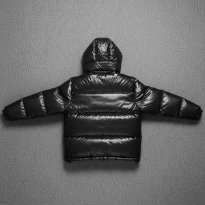 Manteau d'hiver rembourré en duvet de haute qualité personnalisé, épais, pour l'extérieur, avec capuche en duvet, veste rembourrée en duvet pour homme - Product Image 3