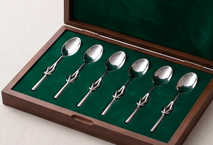 Ensemble de couverts à poignée avec nœud élégant, parfait pour les repas de mariage, les fêtes de cuisine et la vaisselle de restaurant - Product Image 6
