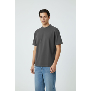 เสื้อยืดโอเวอร์ไซส์ทรงหลวมไหล่ตก ผู้ชาย ผ้าฝ้าย 100% สไตล์สตรีทแวร์ลำลอง แฟชั่นฤดูร้อน แห้งเร็ว ไม่หดตัว คุณภาพพรีเมียม - Product Image 2