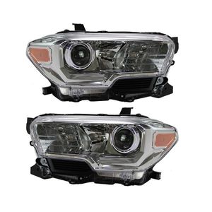 Fari anteriori Tacoma 2016-2019 con LED DRL, installazione Plug & Play, lenti gialle ambra, nuove condizioni, per lato sinistro e destro - Product Image 1