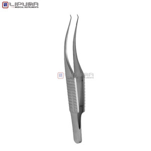 Pinzas Colibri Barraquer 0.12 mm 1 x 2 Dientes Mango Plano Acero Inoxidable Instrumentos Quirúrgicos Oftálmicos Cirugía Ocular - Product Image 5