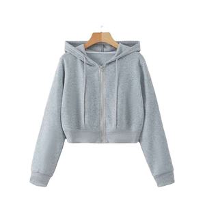 Bulk Custom Hoodies Women Cotton Blend <b>Crop</b> Design for Promotional Apparel Programs OEM - Product Image 6