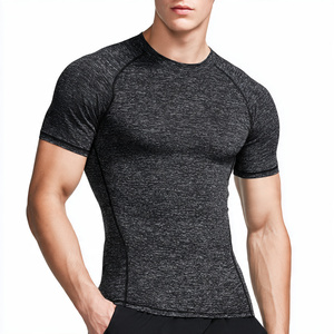 Compression Short Sleeve Shirt Men Workout Athletic Wear Quick Dry Shirt Compression Shirts Short Sleeve Workout T Shirts Men's - Product Image 4