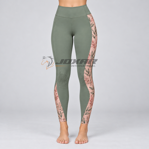 Leggings d'équitation haut de gamme pour femmes, avec grip intégral en silicone, légers, en tissu extensible respirant et anti-humidité - Product Image 2