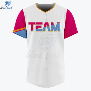 High Quality Custom Baseball Jerseys with Sublimation Printing Short Sleeves Breathable & UV Protection Name Number Options - Product Image 4