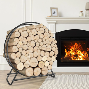 Support à bois en métal, nouvelle arrivée, design moderne, pour le rangement du bois, à prix abordable - Product Image 1