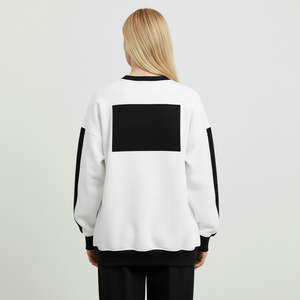 Nouveauté 2026 – Sweat à capuche 100 % coton pour femme, logo personnalisé imprimé, streetwear, coupe oversize, épaules tombantes, pour l'hiver - Product Image 3