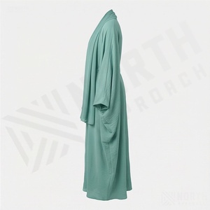 Nouvelle Arrivée Abaya Musulmane Broderie Logo Femme Vente en Gros Couleur Personnalisée Style Parapluie Papillon Robe Kaftan Modeste - Product Image 3