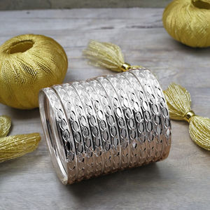 กำไลเงินชุบขายส่ง, กำไลแฟชั่น, กำไลเงินสั่งทำ, กำไลเงินแบบดั้งเดิม, กำไลทองเหลืองชุบเงิน - Product Image 4