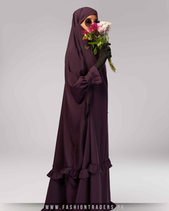 Vestido Largo Musulmán Islámico de Una Pieza para Eid Ramadán Primavera Ligero Transpirable Hasta el Suelo Modesto Vestido Hijab Largo al por Mayor - Product Image 3