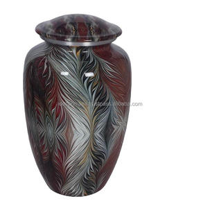 Classic American Style Metal Funeral Urn for Ashes for Honoring Memories <b>Memorial</b> Urn with Polished Design at wholesale price - Product Image 2