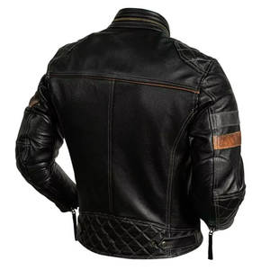 Chaquetas de cuero para hombre de alta calidad del fabricante, última moda, hechas a medida, precio de fábrica para chaquetas de cuero para hombre. - Product Image 3