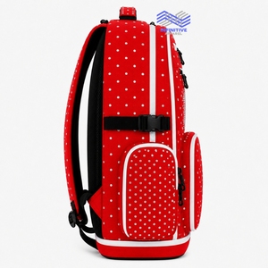 <b>Red</b> <b>Glitter</b> Rhinestone Cheerleading Backpack Custom Team Name Logo Competition Sports Bag - Product Image 2