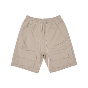 Shorts cargo multi-poches pour hommes, amples, 400g, poids lourd, vente en gros - Product Image 1