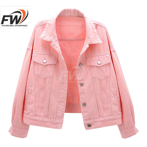 Chaqueta vaquera de manga corta para mujer, de alta calidad, hecha a medida, con bordado decorativo, transpirable, precio competitivo. - Product Image 1