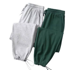 Sports High Quality Cotton Heavy Weight Men Sweat Pants Trousers Plain Fleece Men's Cotton <b>Oversized</b> <b>Joggers</b> Sweatpants - Product Image 4
