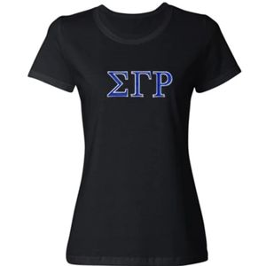 เสื้อยืดปักลาย Sigma Gamma Rho แบบเบสบอล ผ้าฝ้าย แขนสั้น เสื้อผ้ากีฬาลำลองคุณภาพพรีเมียม - Product Image 1