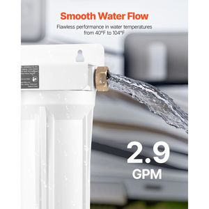 Sistema di filtrazione dell'acqua a 2 cartucce per camper, filtro per rimuovere sedimenti, cloro, cattivi gusti, odori e zanzare - Product Image 4