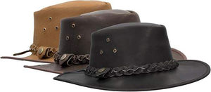 Chapeau en cuir de luxe résistant aux intempéries, ultra-durable et conçu pour le style, le confort et les grands espaces extérieurs - Product Image 6