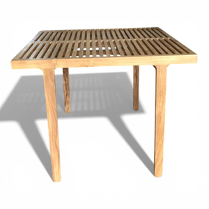 <b>Square</b> Dining Table and Chairs <b>Set</b> With Teak Wooden Frame Material for Restaurant <b>Set</b> Furniture Decoration - Product Image 1