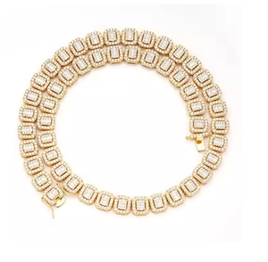 Collar con Colgante de Cadena de Tenis de Moissanita de Alto Brillo para Hombres y Mujeres - Product Image 2