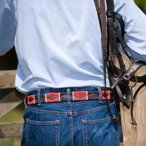 OEM Custom Genuine Leather Polo <b>Belt</b> <b>Mens</b> Hand <b>Woven</b> Gaucho Cowhide <b>Belt</b> Wholesale Manufacturer Supplier Bags Cases LPB-0105 - Product Image 2