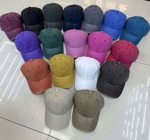 Gorra de Béisbol de Algodón Desgastado con Logotipo de Marca Bordado Personalizado, Gorras Deportivas con Logotipo Personalizado - Product Image 1