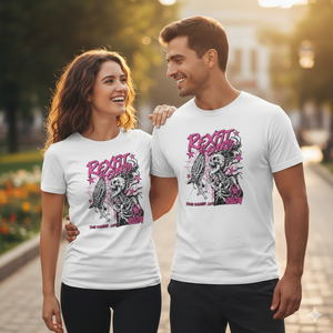 T-shirt homme noir à imprimé graphique, 100% coton de haute qualité, coupe ample, impression DTG, style cropped et boxy. - Product Image 2