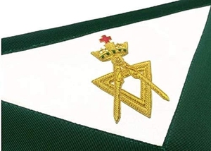 Tablier de membre de la franc-maçonnerie, Tablier de loge maçonnique, Tablier de franc-maçon, Régalia fraternelle haut de gamme, Vêtements de cérémonie pour loge - Product Image 5