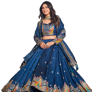 Designer Traditional Indian Lehenga Choli Fully Stitched Latest Bridal Wedding Party Organza Slim Fit Direct Bestselling Lehenga - Product Image 1