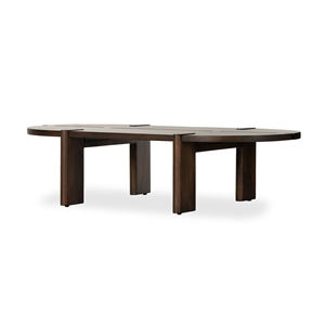 Table basse d'extérieur en teck massif naturel, durable, personnalisable, style moderne minimaliste pour la maison - Lumi - Product Image 3