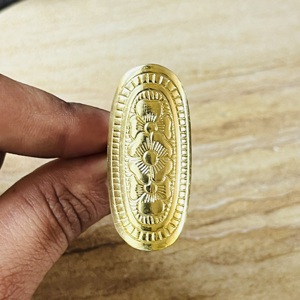 Luxury Design Brass <b>Ring</b> Boho Floral <b>Ring</b> For Women 18k Gold Plated Tribal Shield Long Statement <b>Chunky</b> <b>Ring</b> Wholesale/OEM/ODM - Product Image 3