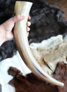 Corne à boire artisanale en corne de buffle, thème rustique, élégante corne à boire viking polie de haute qualité - Product Image 6