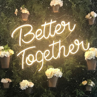 Fournitures de mariage enseigne lumineuse au néon personnalisée LED joyeux anniversaire fête événements lettrage lumière logo personnalisé lumière LED enseigne au néon personnalisée