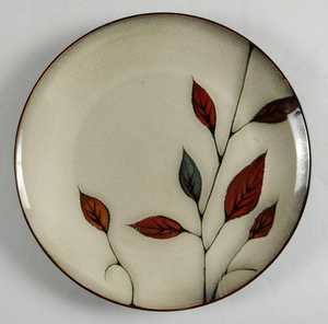 Ensemble d'assiettes plates en céramique bleue, faites à la main, avec glaçure craquelée, design Wabi Sabi, couleur bleu uni - Product Image 2