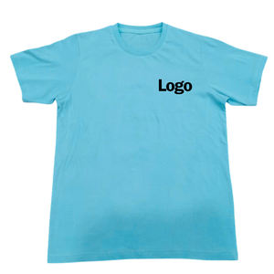 T-shirt homme à manches courtes, couleur unie, avec logo imprimé personnalisé, haute qualité - Product Image 5