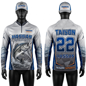 เสื้อตกปลาผู้หญิง พรีเมียม โพลีเอสเตอร์ อินเตอร์ล็อค 160 GSM ระบายอากาศได้ดี สีฟ้าอมเขียว ลายเกล็ดปลา ออกแบบโลโก้แบบซับลิเมชั่นตามสั่ง - Product Image 4