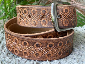 Cinturón con hebilla duradero elegante de cuero genuino a la moda Cinturón perfecto de alta calidad Cinturones de cuero unisex - Product Image 3