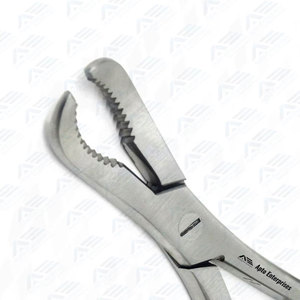 Curved Serrated Jaw Surgical Instrument for Fracture Reduction Stainless Steel Manual <b>Speed</b> Lock Reduction Forceps - Product Image 3