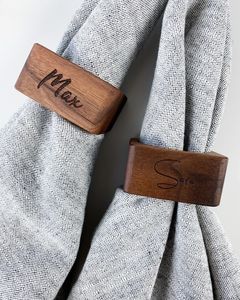 Everyday Elegant Wooden Napkin <b>Ring</b> Offering Durable Charm For Frequent Use And Celebratory Moments - Product Image 1