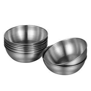 Bol de service en acier inoxydable avec design empilable pour un rangement compact en cuisine, équipement de restauration et de traiteur - Product Image 4